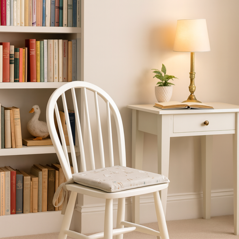 Shabby Duck Cuscini Quadrati per Sedie | Cuscini Quadrati per Sedie con Stampa Animale Moderna