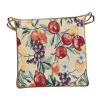 Square Seat Pad Natural Fruits Tapestry | Multicoloured Square Chair Pad