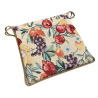 Square Seat Pad Natural Fruits Tapestry | Multicoloured Square Chair Pad