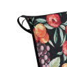 Vierkante Stoelkussens Zwart Fruit Tapestry | Veelkleurig Vierkant Stoelkussen