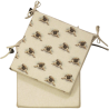Coussins de siège carrés réversibles pour petits carlins | Ensemble de 2, 4, 6 ou 8 coussins de chaise
