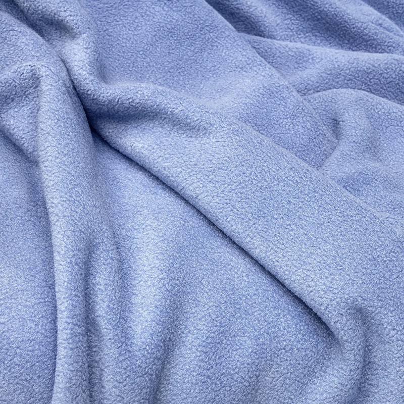 Sky Blue Fleece Stof | Lichtblauwe Hobby Fleece | Blauwe Knutselstof