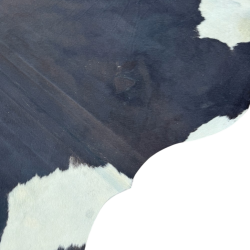 Tapis en Peau de Vache Noir et Blanc | Peau de Vache Très, Très Grande | Tapis en Peau de Vache Noir et Blanc Cassé
