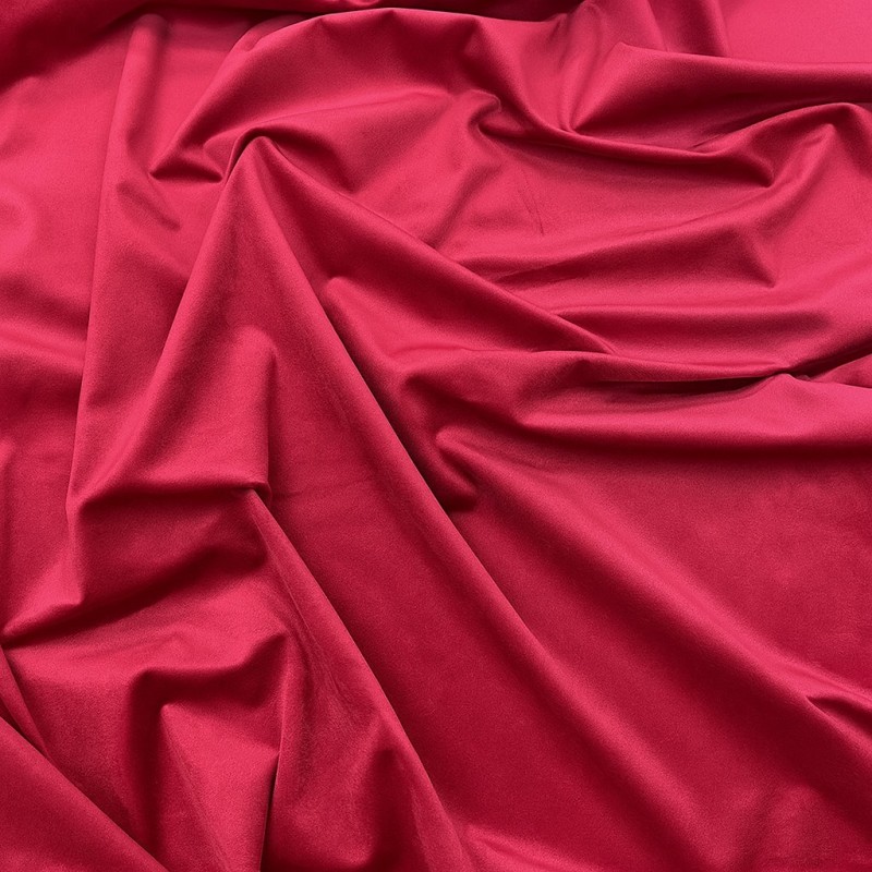 Tessuto di Velluto Rosa Acceso | Velluti di Lusso Semplici | Velluto Rosa Brillante |