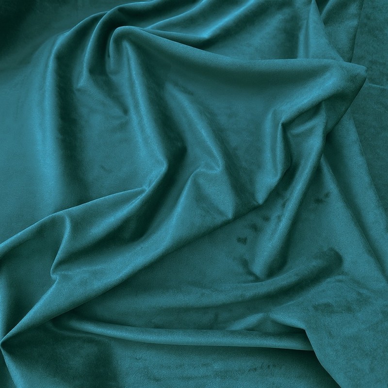 Tealblauer Samtstoff | Luxuriöse einfarbige Samtstoffe | Teal Bastelsamt