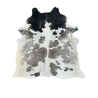 Tapis en Peau de Vache Noir Gris & Blanc Extra Large | Tapis en Peau de Vache X/Large