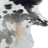 Tapis en Peau de Vache Noir Gris & Blanc Extra Large | Tapis en Peau de Vache X/Large