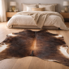 Large Natural Brown Cowhide | Brown Cow Hide Rug| Brown Hair on Hide |