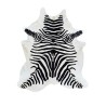 X/Large Stampa Zebra Pelle di Mucca | Tappeto Pelle di Mucca Zebra Bianco e Nero |