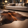 Large Brown Cowhide Rug | Large Brown Cow Hide | Brown Hair on Hide