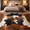 Tapis en Peau de Vache Marron et Blanc Grande Taille | Peau de Vache Marron et Blanc | Grandes Peaux de Vache