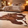 Tapis en Peau de Vache Marron et Blanche Grande | Peau de Vache Marron et Blanche | Grandes Peaux de Vache