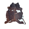 Tapis en Peau de Vache Marron et Blanche Grande | Peau de Vache Marron et Blanche | Grandes Peaux de Vache
