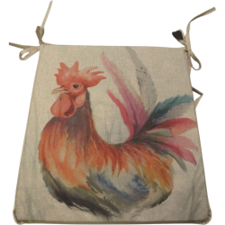 Cuscini per Sedie Reversibili con Motivo Gallo | Set di 2, 4, 6 o 8 Cuscini per Sedie