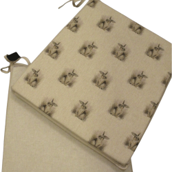 Kleine Kaninchen Wende-Sitzkissen | Set mit 2, 4, 6, 8 Stuhlkissen