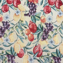 Tissu Tapisserie Fruits Naturels |Tissu Imprimé Fruits |Tissu Artisanat Fruits