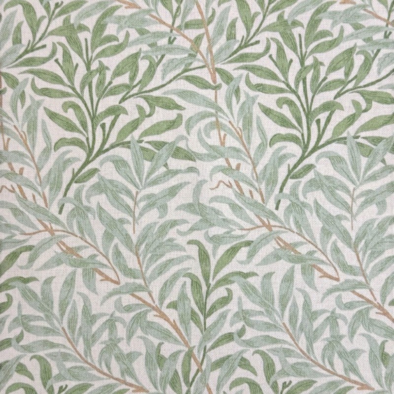 Tissu Saule Sagesse | Tissu d'Artisanat à Motifs | Tissu Vert Sauge