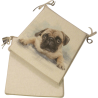 Grand coussin de siège conique réversible pour carlin | Ensemble de 2, 4, 6 ou 8 coussins de chaise