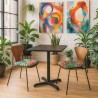 Cuscino per sedile affusolato con foglie tropicali | Cuscini per sedile moderni multicolori |