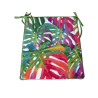 Cuscino per sedile affusolato con foglie tropicali | Cuscini per sedile moderni multicolori |