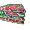 Cuscino per sedile affusolato con foglie tropicali | Cuscini per sedile moderni multicolori |