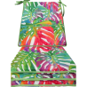 Cuscino per sedile affusolato con foglie tropicali | Cuscini per sedile moderni multicolori |