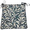 Coussin de siège effilé Willow Bough Ebony Tapestry | Coussins de siège à motifs |