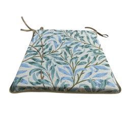 Coussin de siège effilé Willow Bough Tapestry Seaspray | Coussins de siège verts