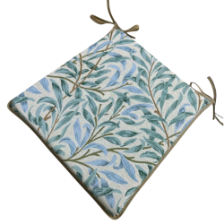 Taps toelopende zitkussen Wilgenloof Tapestry Seaspray | Groene zitkussens