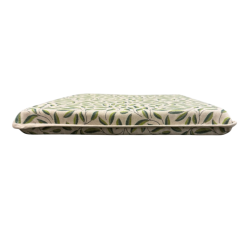 Coussin de siège effilé Feuilles vertes | Coussins de siège effilés à motif vert |