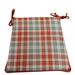 Highland Check Herbst Konische Sitzpolster | Karierte Konische Stuhlkissen