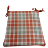 Highland Check Herbst Konische Sitzpolster | Karierte Konische Stuhlkissen