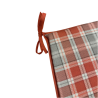 Highland Check Herbst Konische Sitzpolster | Karierte Konische Stuhlkissen