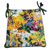 Coussins de siège effilés en velours d'été | Coussins de chaise effilés en velours floral