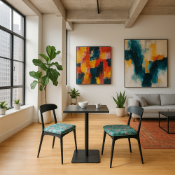Velvet Tranquillity Cuscini per Sedie Affusolati | Cuscini per Sedie in Velluto Floreale |