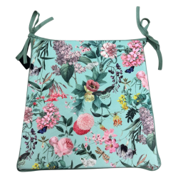 Velours Tranquillité Coussins de Siège Effilés | Coussins de Chaise en Velours Floral |