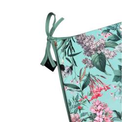 Velvet Tranquillity Sitzkissen mit schmalem Schnitt | Florale Samt-Sitzkissen |