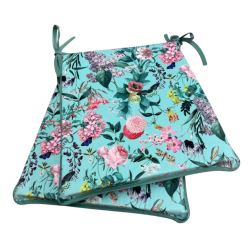 Velvet Tranquillity Sitzkissen mit schmalem Schnitt | Florale Samt-Sitzkissen |