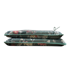 Velvet Chinoiserie Sitzkissen mit konischer Form | Luxuriöse orientalische Samt-Stuhlkissen