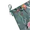 Velours Chinoiserie Coussins de Siège Évasés | Coussins de Chaise en Velours Oriental de Luxe