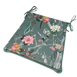 Velvet Chinoiserie Taps Toelopende Stoelkussens | Luxe Oosterse Fluwelen Stoelkussens