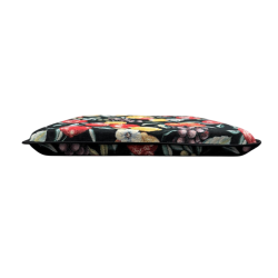 Zwarte Fruit Tapestry Taps Toelopende Stoelkussens| Fruitontwerp Taps Toelopend Stoelkussen