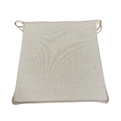 Plain Linnen Taps Toelopende Stoelkussens| Beige Toelopende Stoelkussens Met Strikbanden |