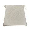 Plain Linnen Taps Toelopende Stoelkussens| Beige Toelopende Stoelkussens Met Strikbanden |