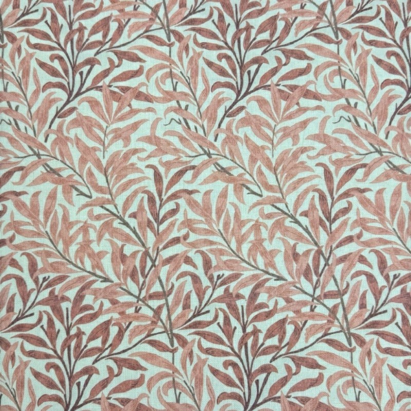 Tissu Rouille Willow Bough | Tissu d'Artisanat à Motifs | Tissu à Feuilles Rouges