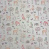 Woodland Animals Fabric | Craft Fabric | Multicoloured Animal Fabric