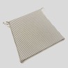 Cuscini per sedie con righe grigie a forma affusolata | Cuscini per sedie a righe | A righe grigie |