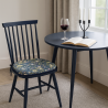 Cuscino per Sedia con Fiori "Strawberry Thief" Blu Navy | Cuscini per Sedia con Fiori |