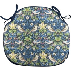 Coussin de Siège Spindle Strawberry Thief Marine | Coussins de Chaise Spindle Floraux |