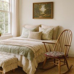 Coussin de siège en fuseau cramoisi Strawberry Thief | Coussins de chaise en fuseau floral